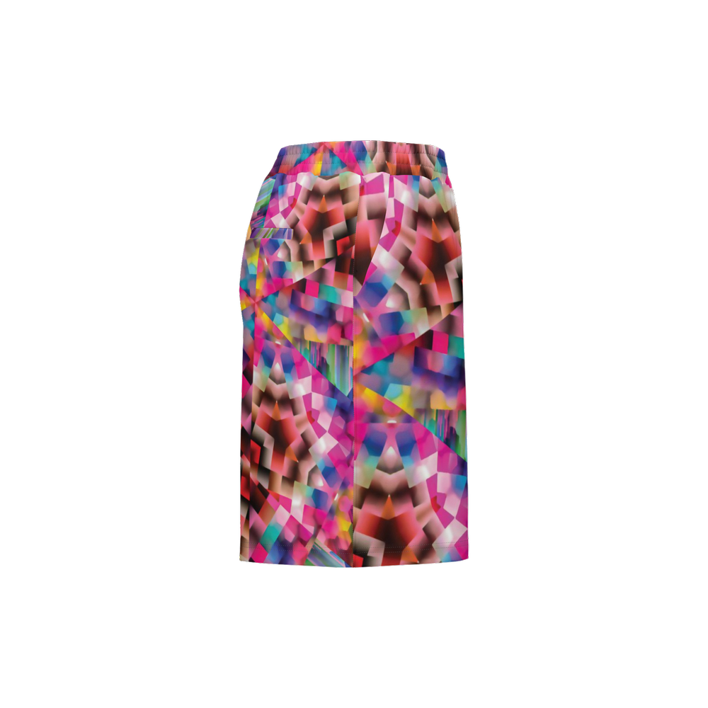 Colorful illusion Unisex Casual Shorts - Swagger Art Store |