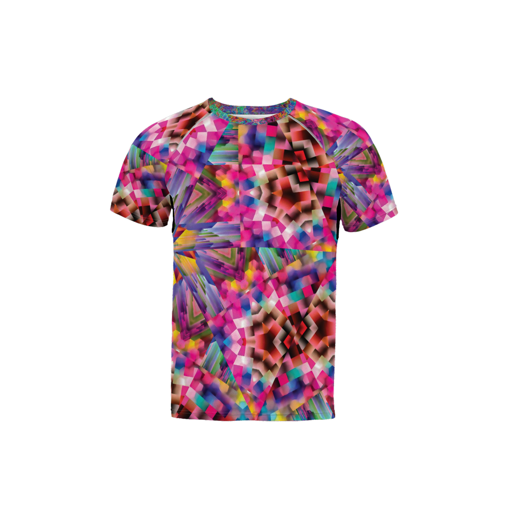 Colorful illusion Men’s 3M Active Running T-Shirt - Swagger Art Store |