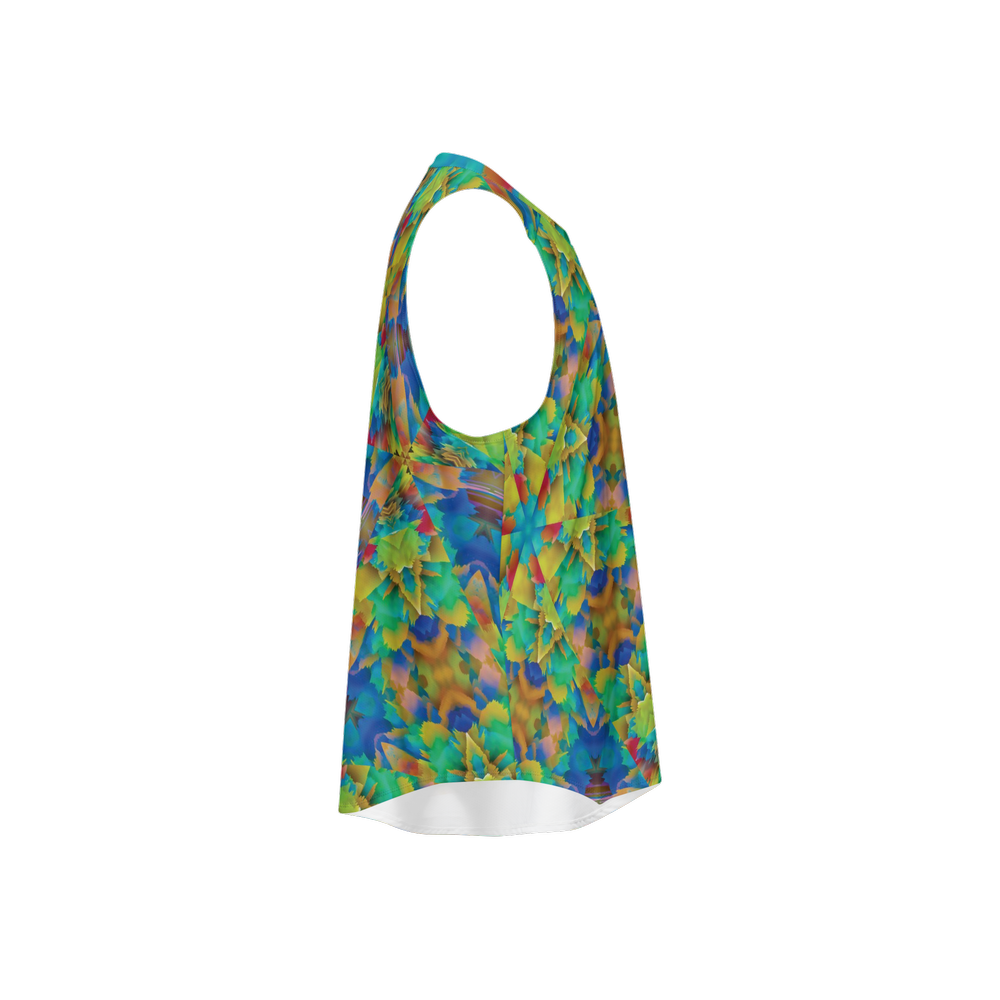 Colorful Chaos Men's Seamless Open Side Tank Top - Swagger Art Store |