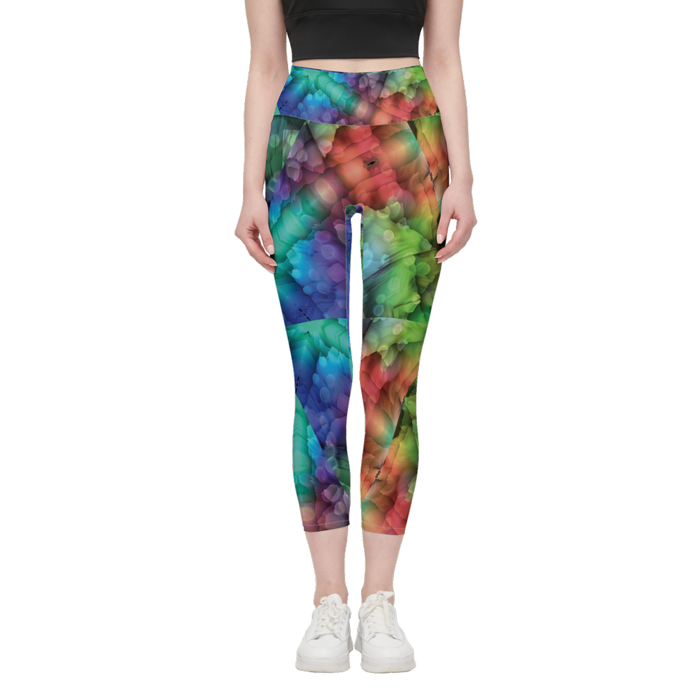 Colorful Dreams Women’s High-Rise Leggings 28" - Swagger Art Store |