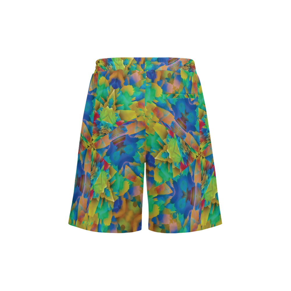 Colorful Chaos Unisex Casual Shorts - Swagger Art Store |