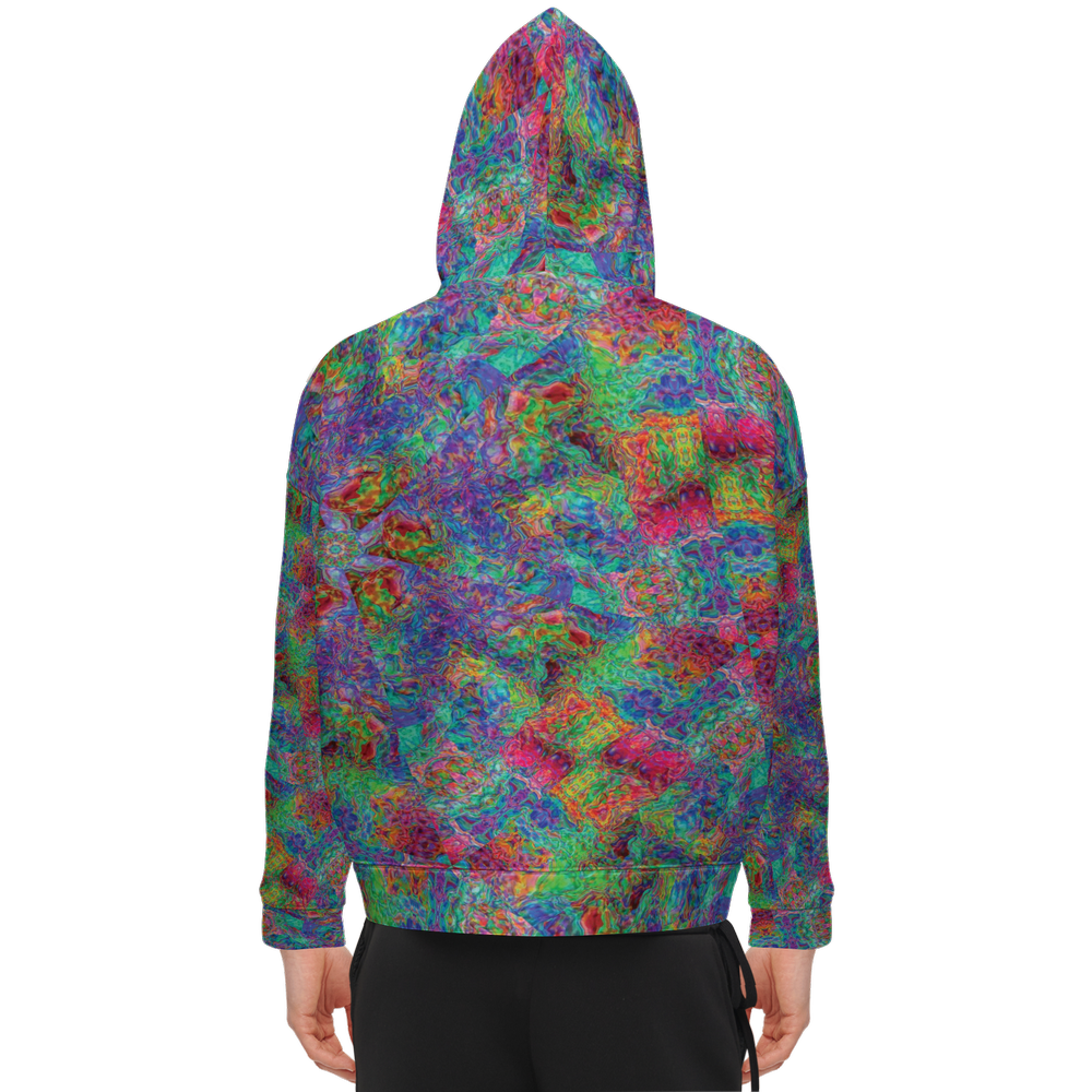 Chromatic Abstraction Men’s Relaxed Fit Hoodie - Swagger Art Store |