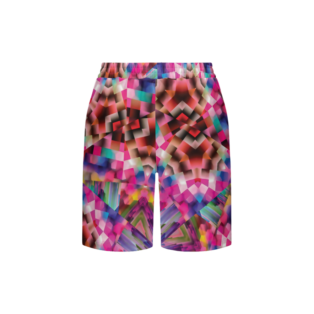 Colorful illusion Unisex Casual Shorts - Swagger Art Store |