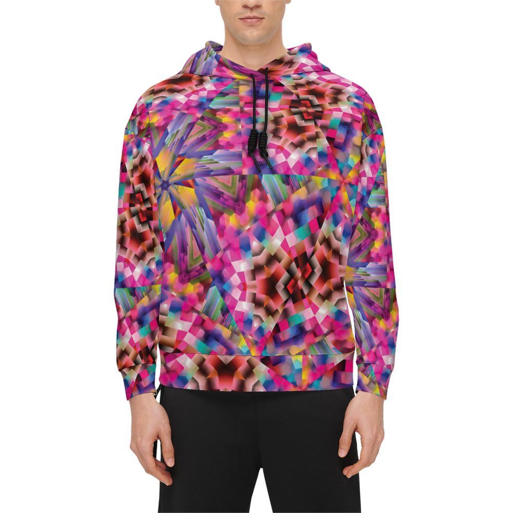 Colorful illusion Men’s Relaxed Fit Hoodie - Swagger Art Store |
