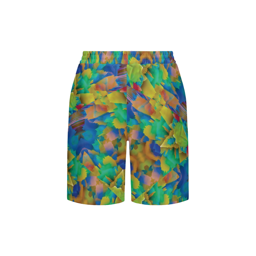 Colorful Chaos Unisex Casual Shorts - Swagger Art Store |