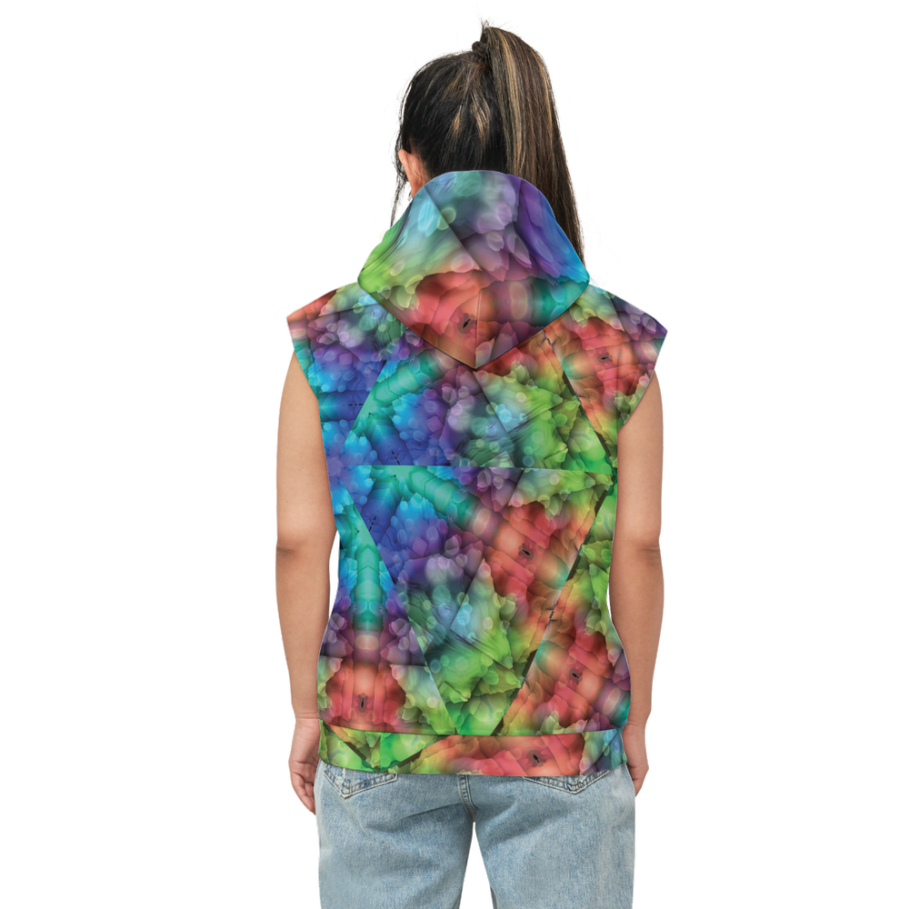 Colorful Dreams Unisex Regular Fit Sleeveless Pullover Hoodie - Swagger Art Store |