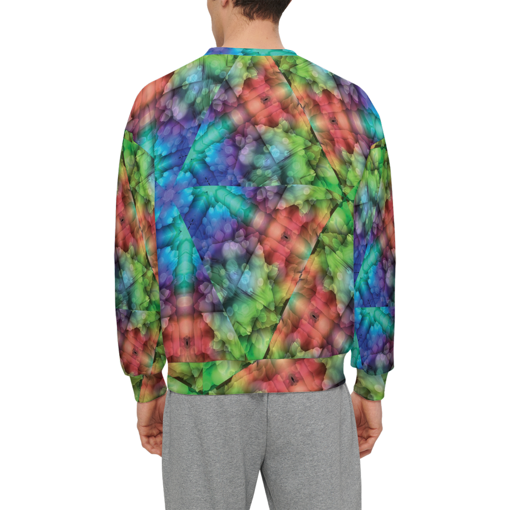 Colorful Dreams Men’s Relaxed Fit Sweatshirt With Front Patch - Swagger Art Store |