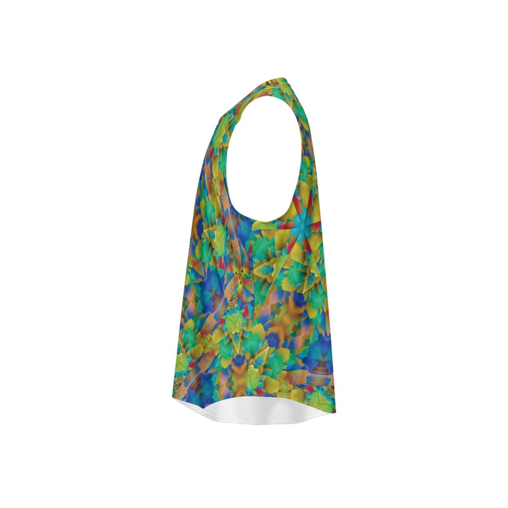 Colorful Chaos Men's Seamless Open Side Tank Top - Swagger Art Store |