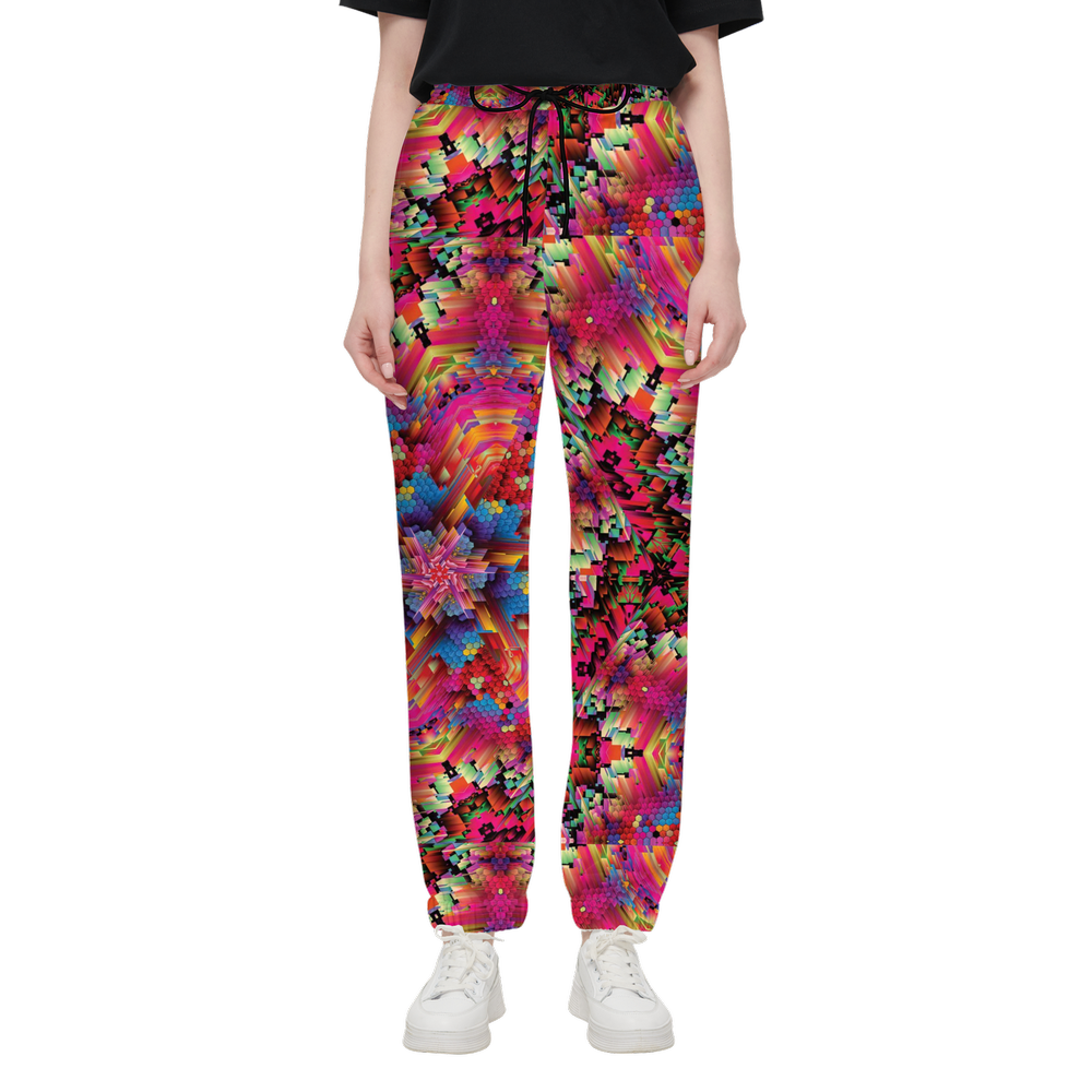 Abstract Color Explosion Unisex Casual Fit Jogging Pants - Swagger Art Store |