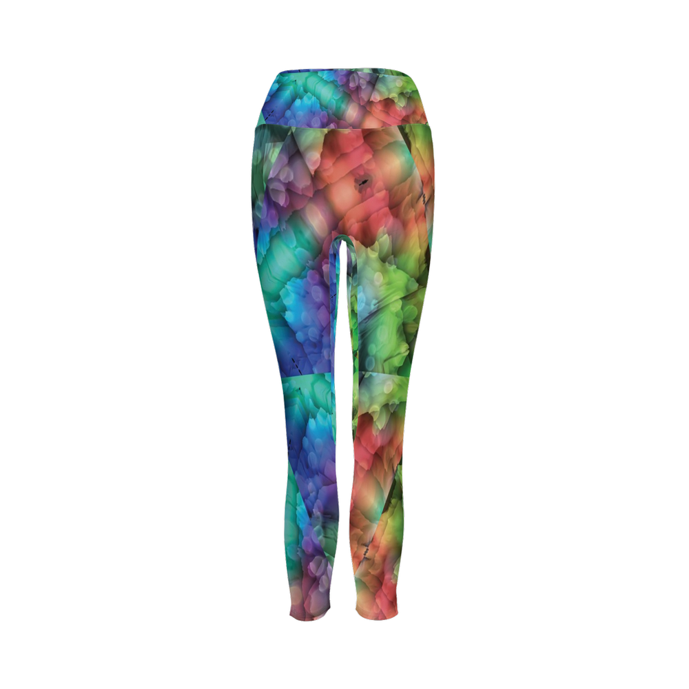 Colorful Dreams Women’s High-Rise Leggings 28" - Swagger Art Store |