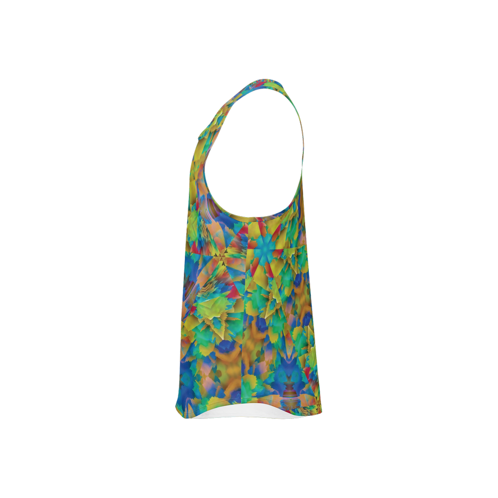 Colorful Chaos Men's Y-Back Muscle Tank Top - Swagger Art Store |