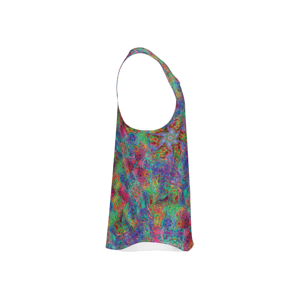 Chromatic Abstraction Men's Y-Back Muscle Tank Top - Swagger Art Store |