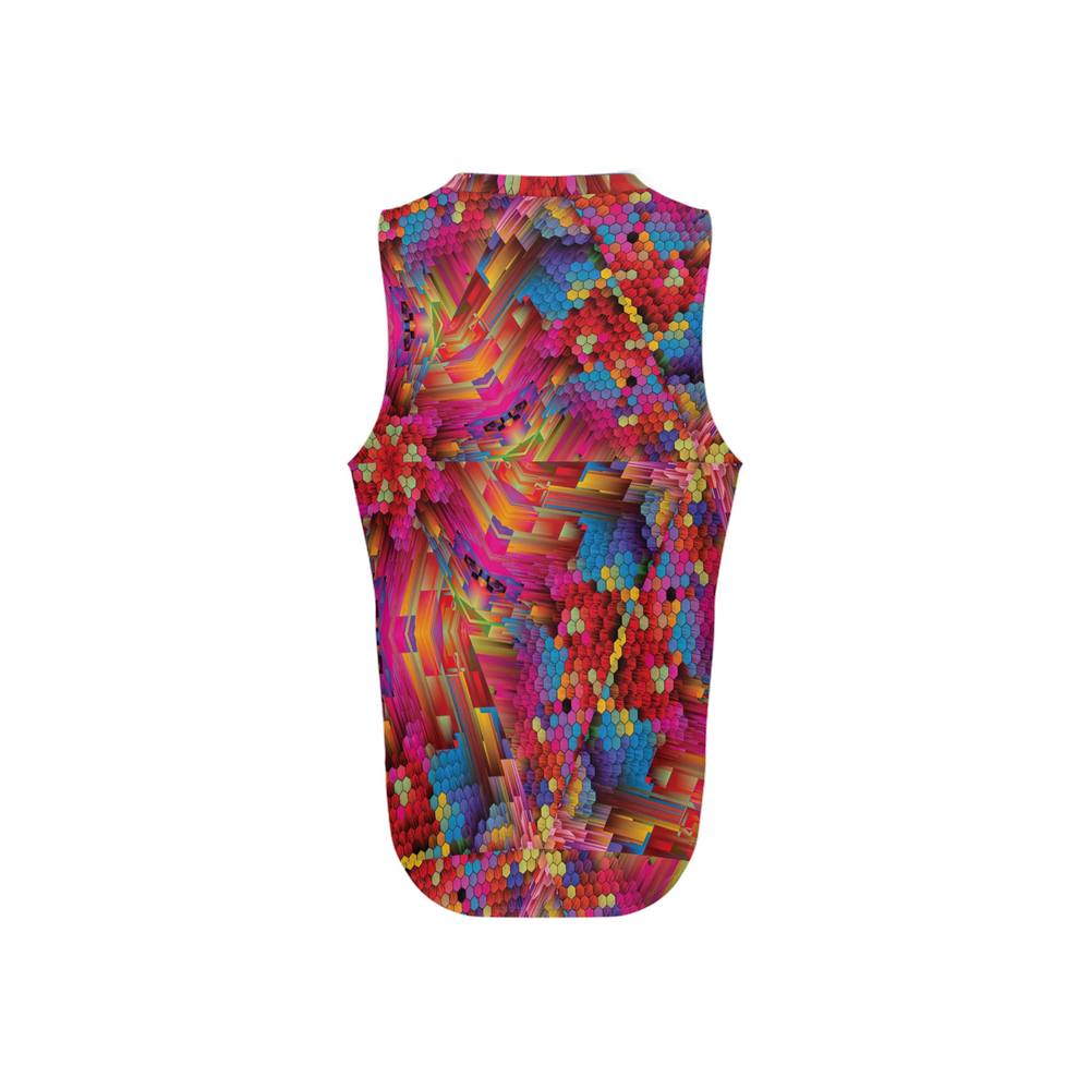 Colorful Spirals Men's Seamless Open Side Tank Top - Swagger Art Store |