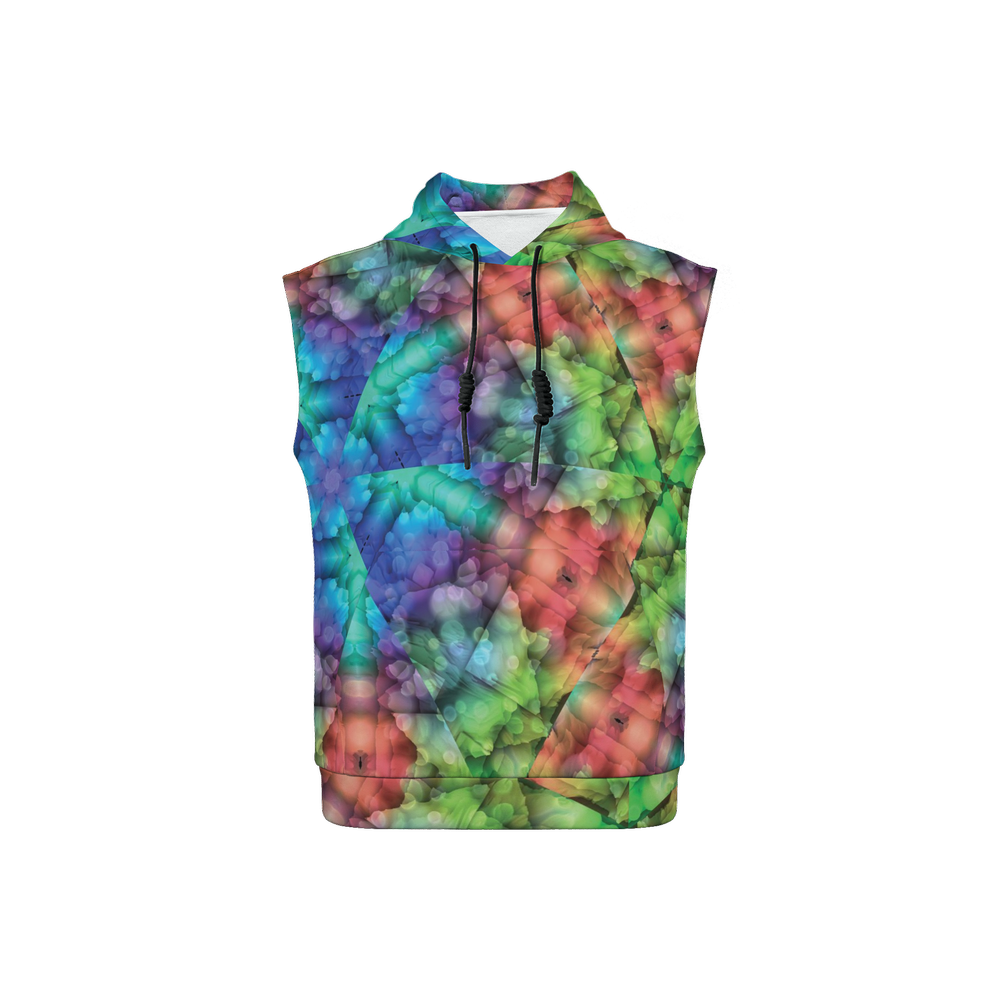Colorful Dreams Unisex Regular Fit Sleeveless Pullover Hoodie - Swagger Art Store |