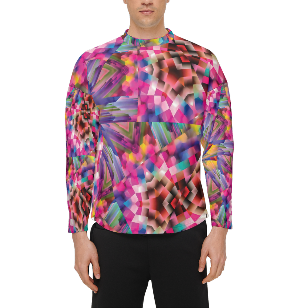 Colorful illusion Men's Crewneck Sweatshirt - Swagger Art Store |
