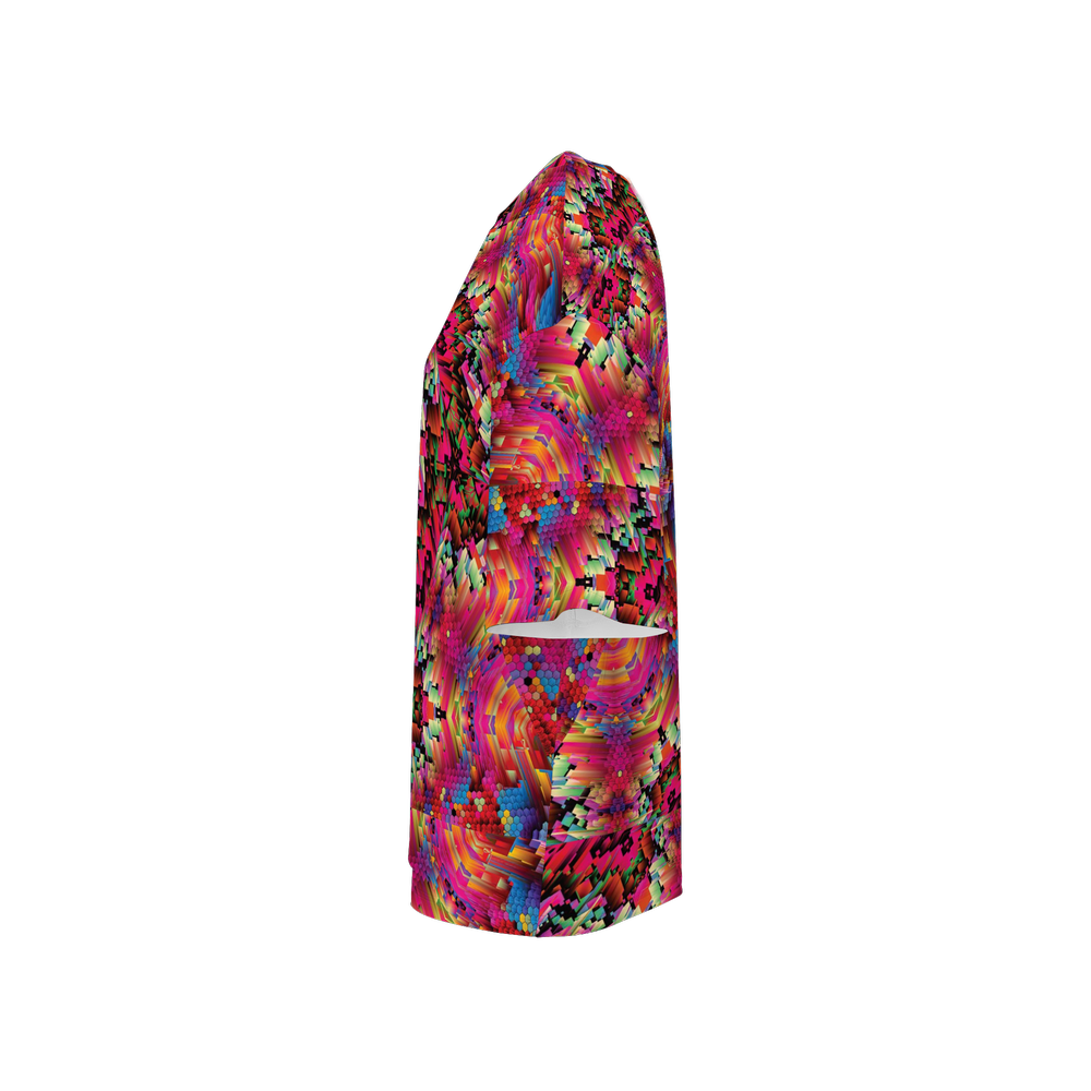 Abstract Color Explosion Women’s Oversized Short-Sleeve T-Shirt - Swagger Art Store |