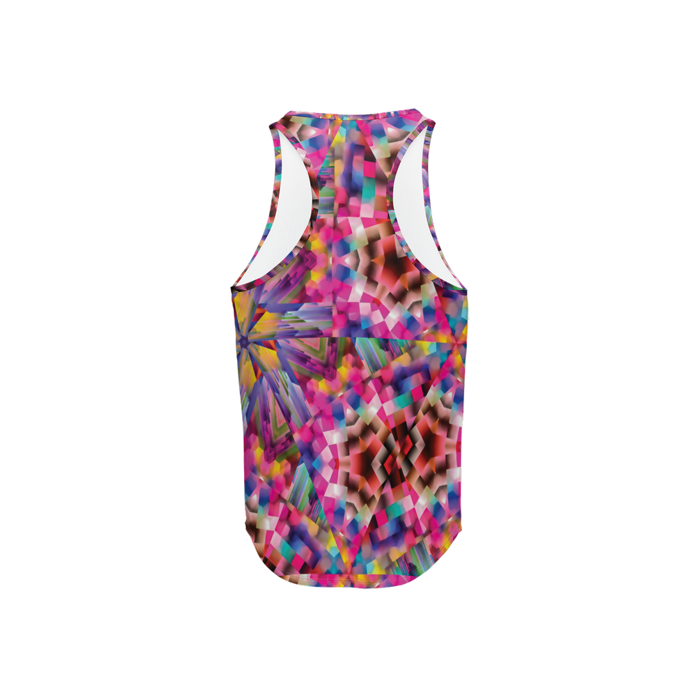Colorful illusion Men's Y-Back Muscle Tank Top - Swagger Art Store |