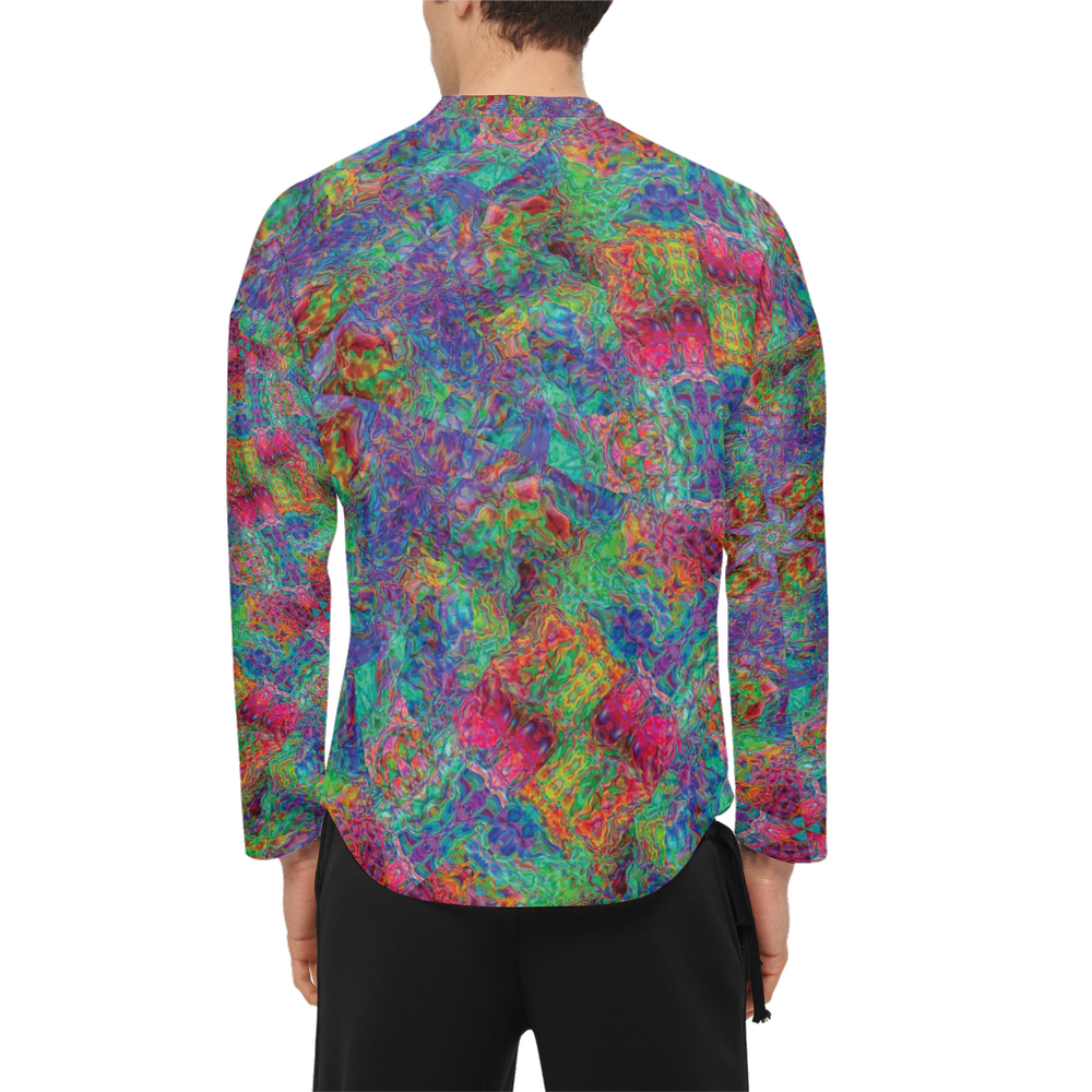 Chromatic Abstraction Men's Crewneck Sweatshirt - Swagger Art Store |