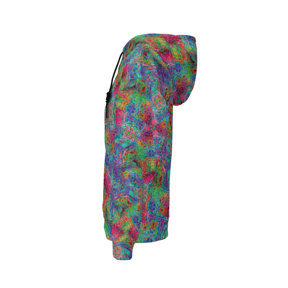 Chromatic Abstraction Men’s Relaxed Fit Hoodie - Swagger Art Store |