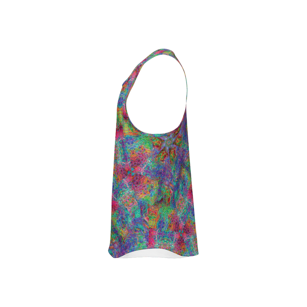 Chromatic Abstraction Men's Y-Back Muscle Tank Top - Swagger Art Store |