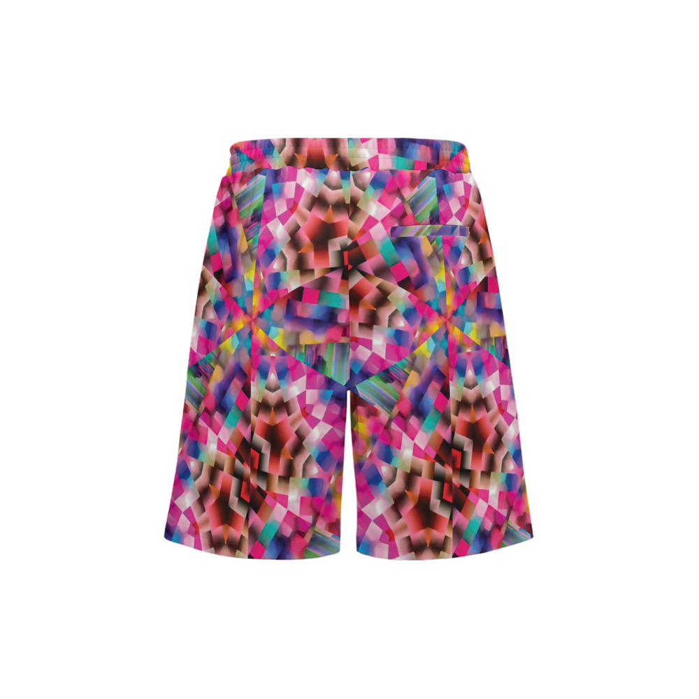 Colorful illusion Unisex Casual Shorts - Swagger Art Store |