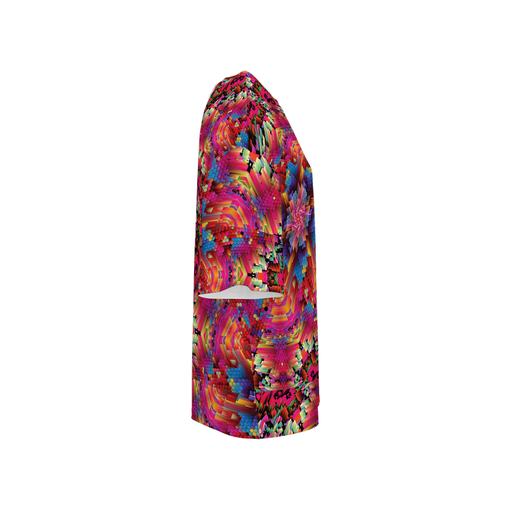 Abstract Color Explosion Women’s Oversized Short-Sleeve T-Shirt - Swagger Art Store |