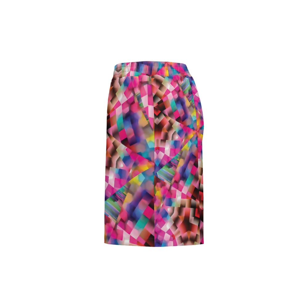 Colorful illusion Unisex Casual Shorts - Swagger Art Store |