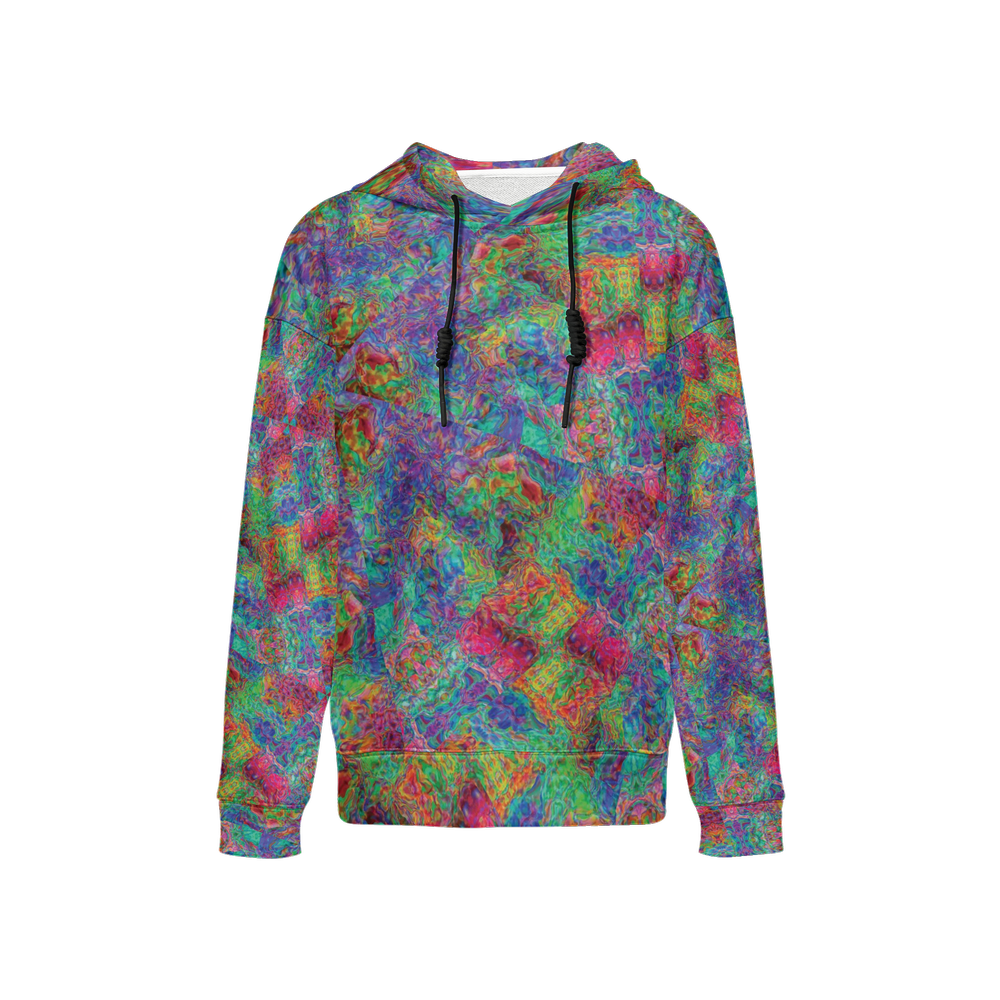 Chromatic Abstraction Men’s Relaxed Fit Hoodie - Swagger Art Store |