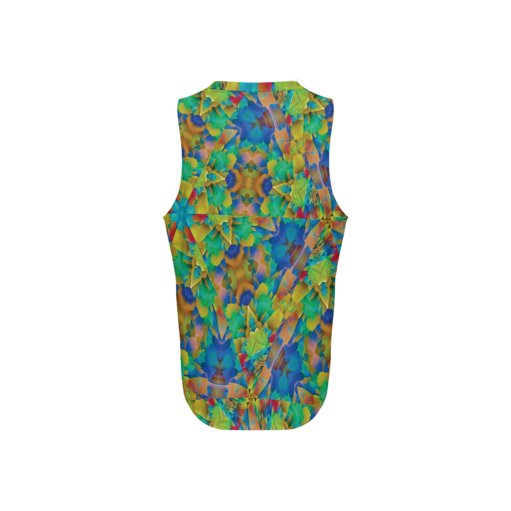 Colorful Chaos Men's Seamless Open Side Tank Top - Swagger Art Store |