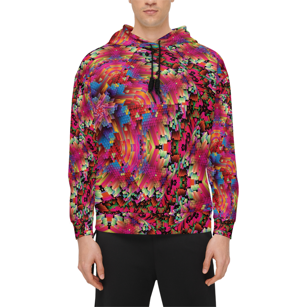 Abstract Color Explosion Men’s Relaxed Fit Hoodie - Swagger Art Store |