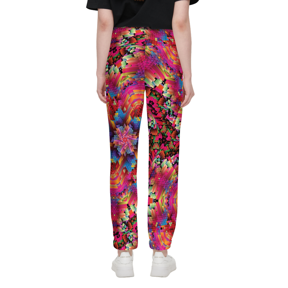 Abstract Color Explosion Unisex Casual Fit Jogging Pants - Swagger Art Store |