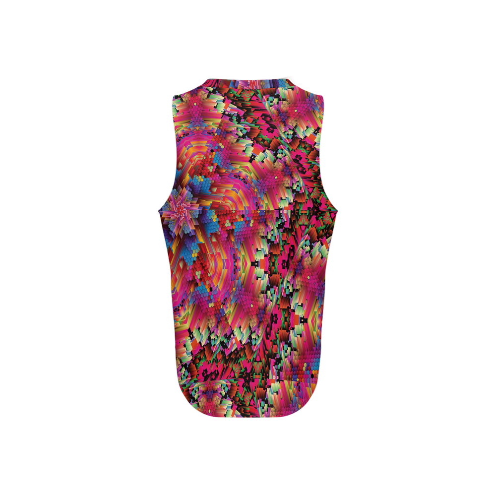 Abstract Color Explosion Men's Seamless Open Side Tank Top - Swagger Art Store |