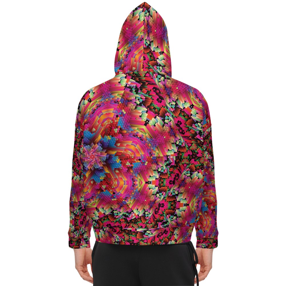 Abstract Color Explosion Men’s Relaxed Fit Hoodie - Swagger Art Store |