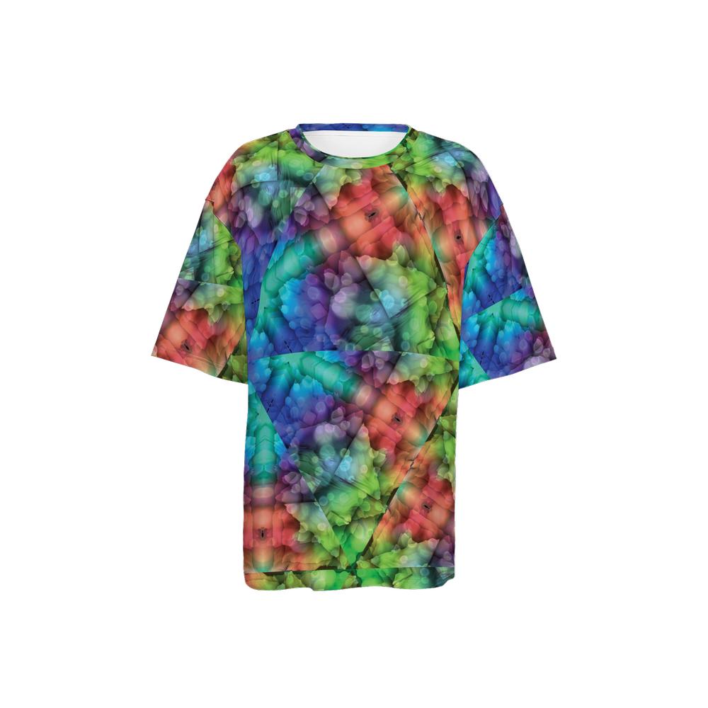 Colorful Dreams Women’s Oversized Short-Sleeve T-Shirt - Swagger Art Store |