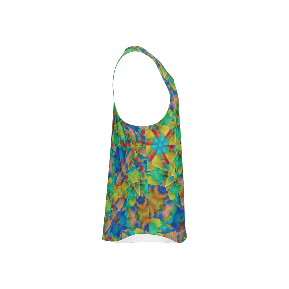 Colorful Chaos Men's Y-Back Muscle Tank Top - Swagger Art Store |