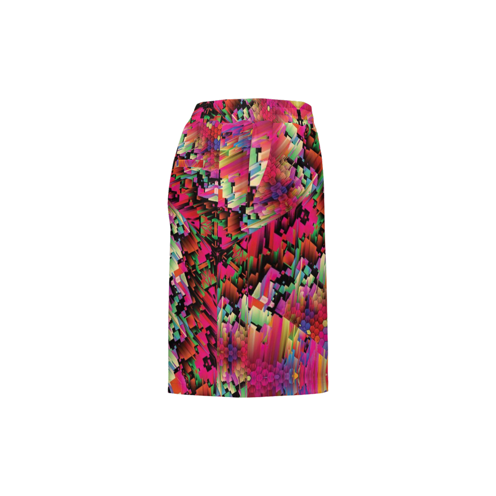 Abstract Color Explosion Unisex Casual Shorts - Swagger Art Store |