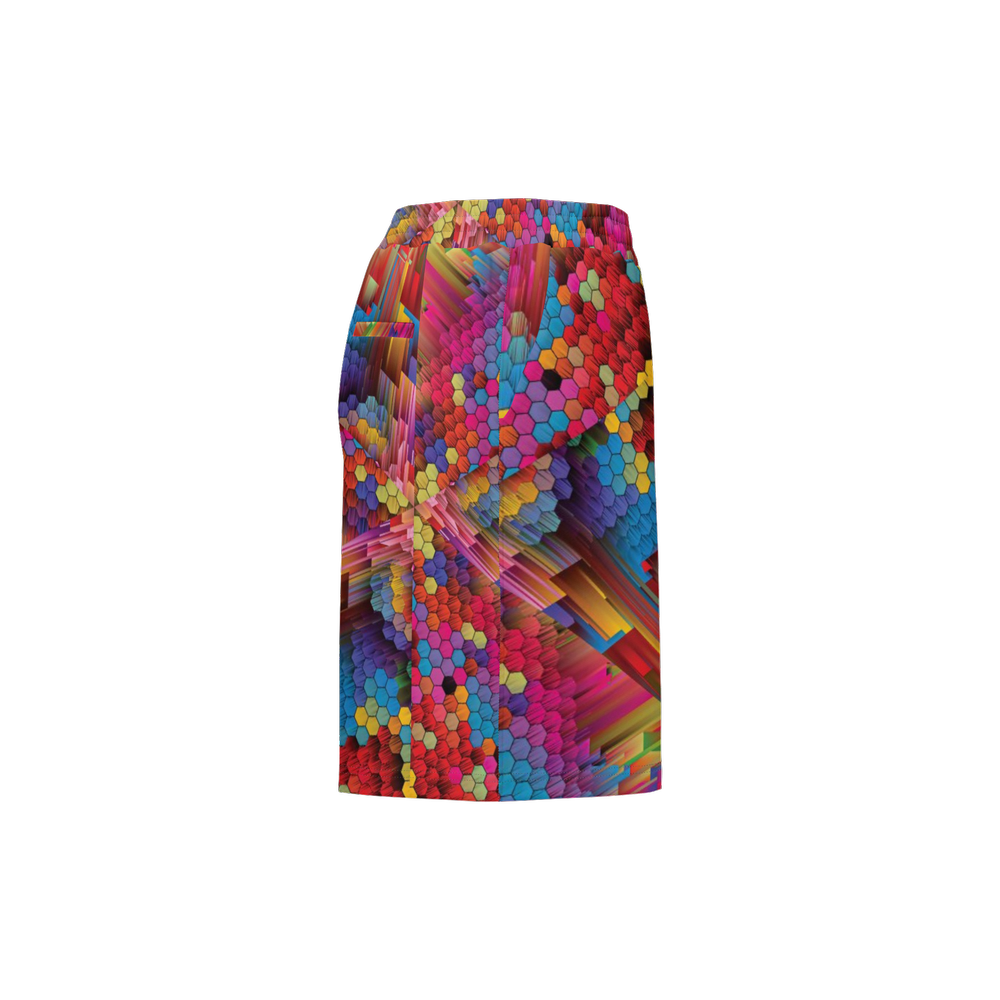 Colorful Spirals Unisex Casual Shorts - Swagger Art Store |