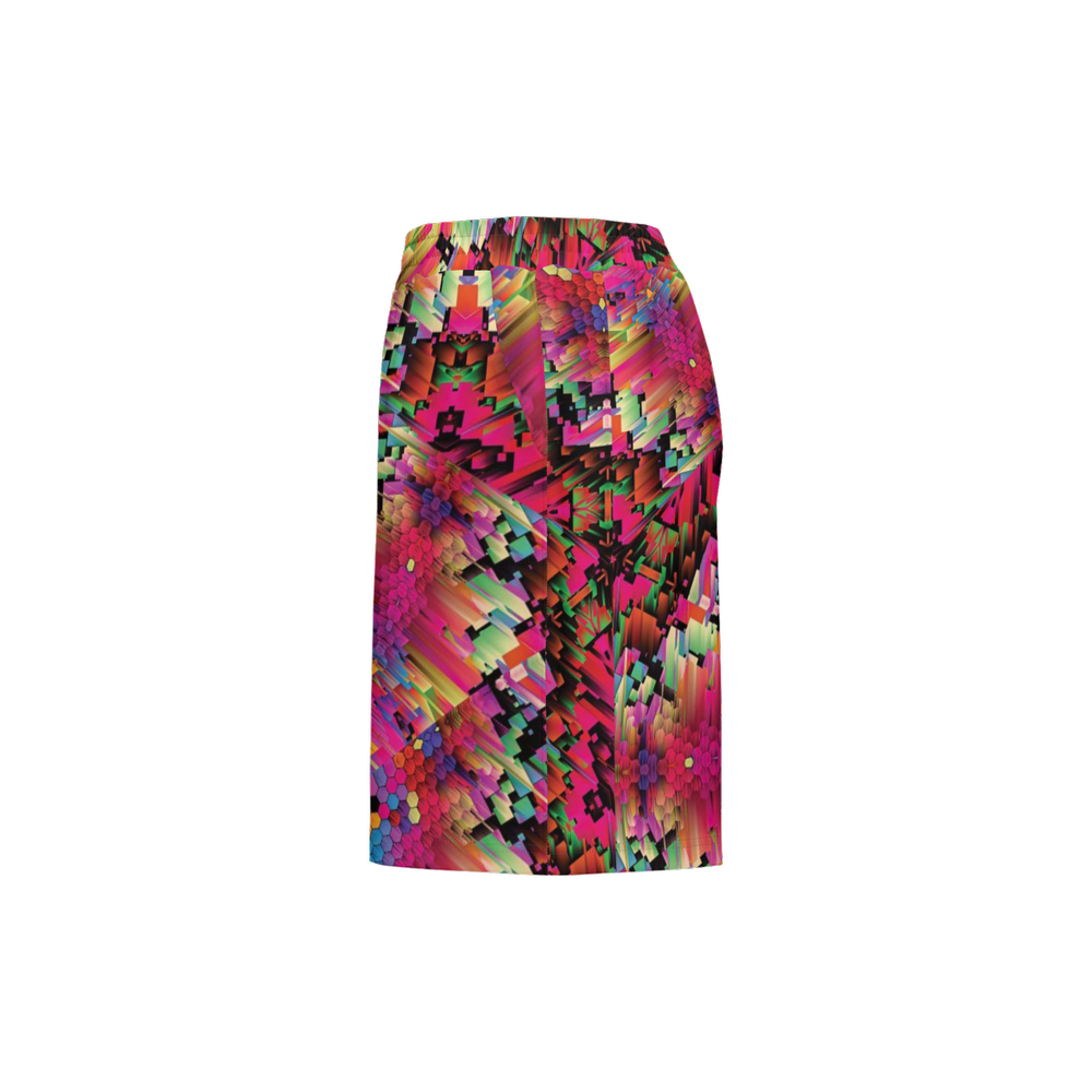 Abstract Color Explosion Unisex Casual Shorts - Swagger Art Store |