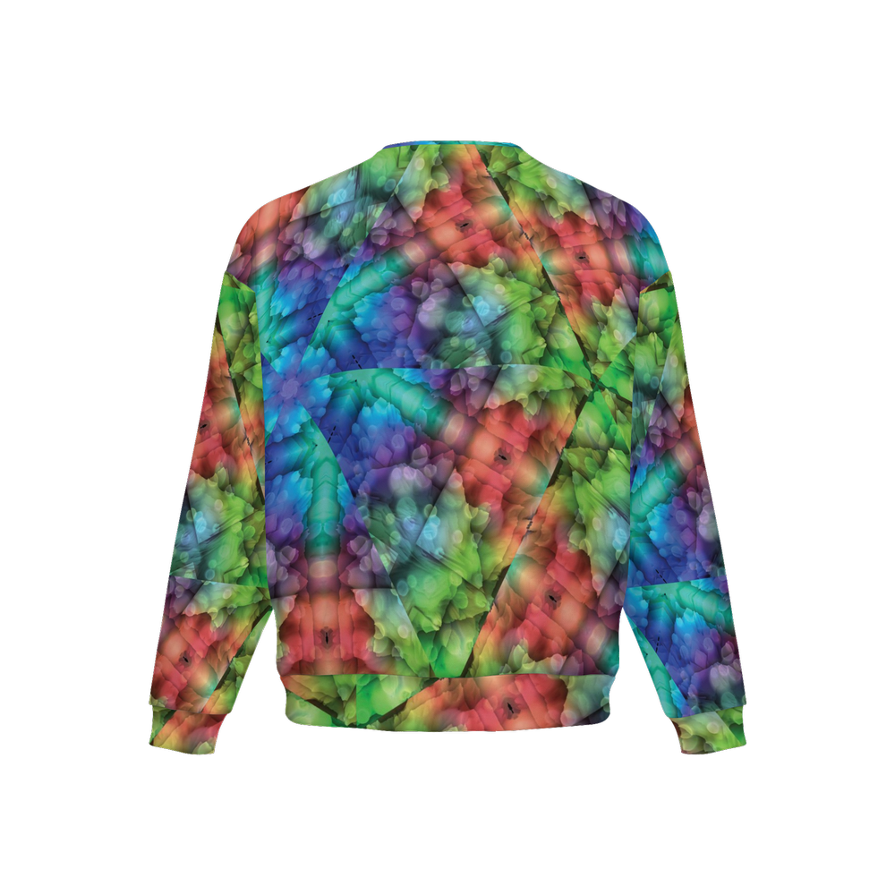 Colorful Dreams Men’s Relaxed Fit Sweatshirt With Front Patch - Swagger Art Store |