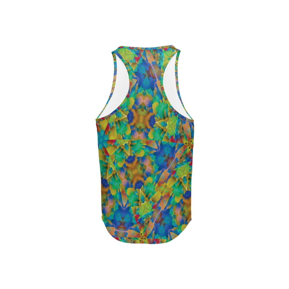 Colorful Chaos Men's Y-Back Muscle Tank Top - Swagger Art Store |