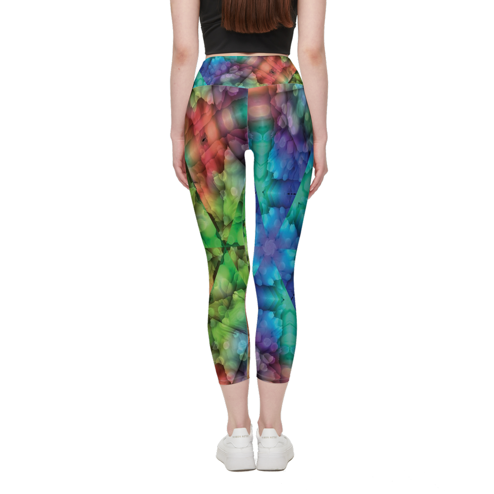 Colorful Dreams Women’s High-Rise Leggings 28" - Swagger Art Store |