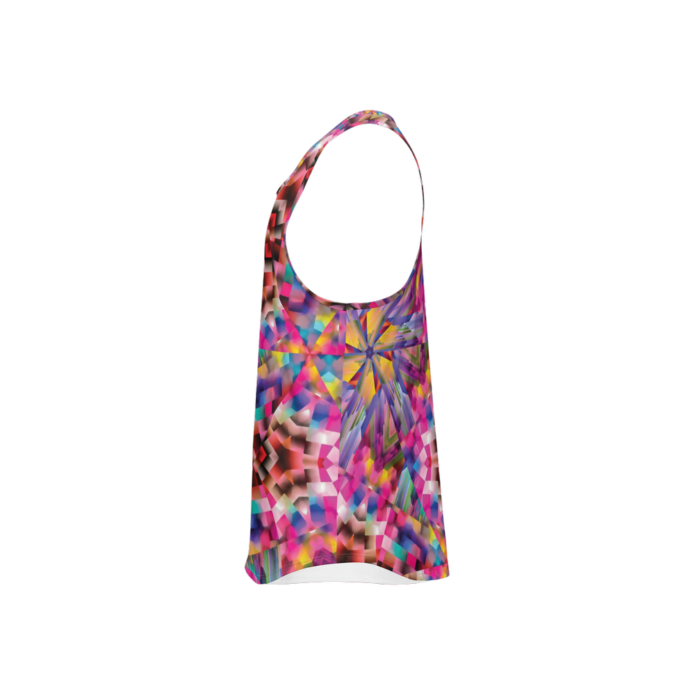 Colorful illusion Men's Y-Back Muscle Tank Top - Swagger Art Store |