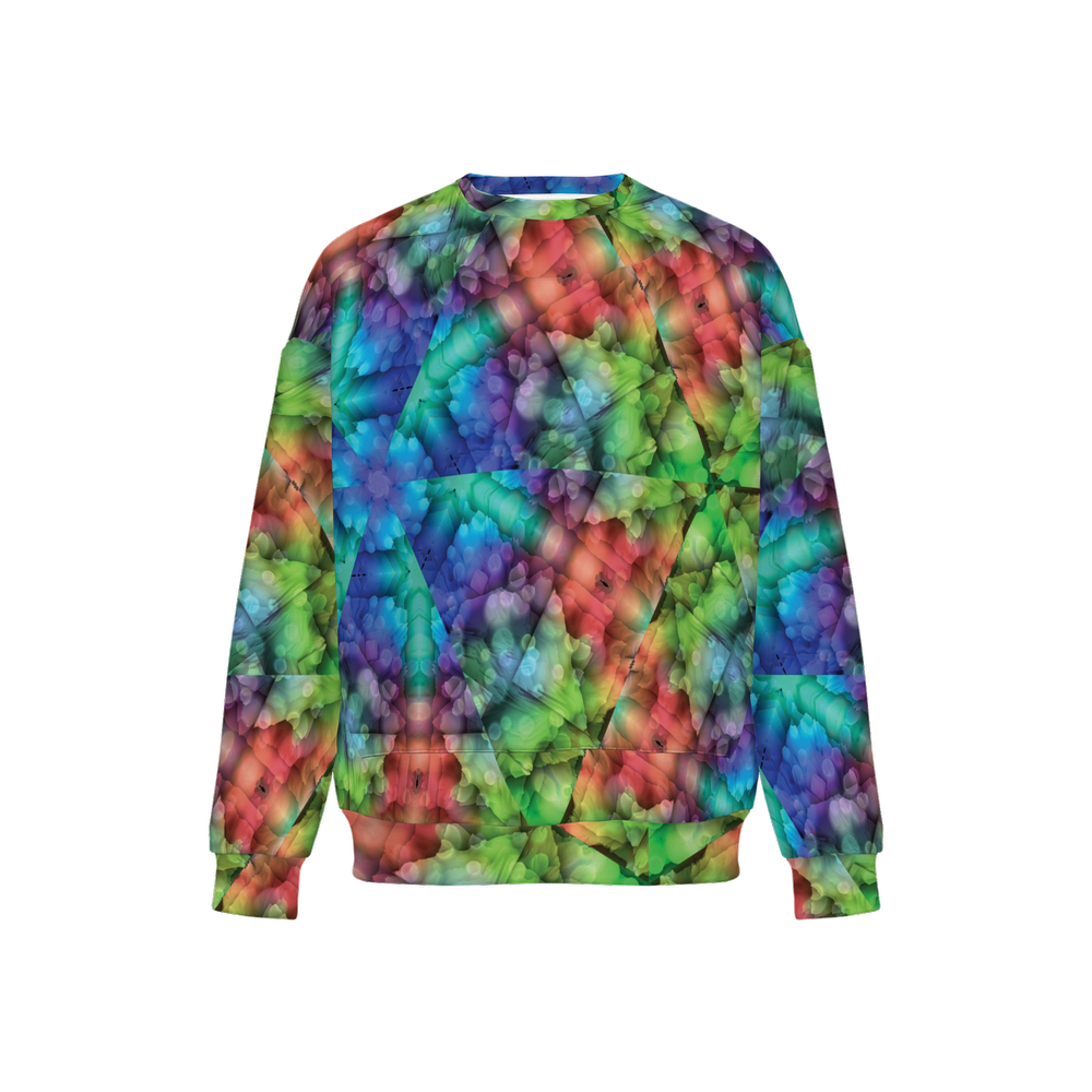 Colorful Dreams Men’s Relaxed Fit Sweatshirt With Front Patch - Swagger Art Store |