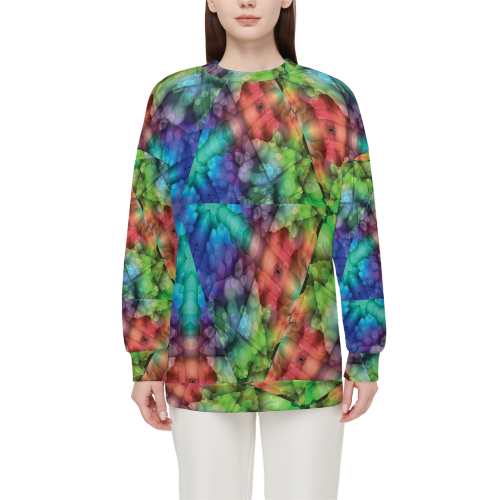 Colorful Dreams Women’s Relaxed Fit Crewneck Sweatshirt - Swagger Art Store |