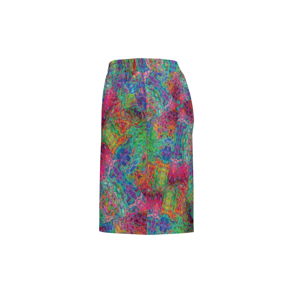 Chromatic Abstraction Unisex Casual Shorts - Swagger Art Store |