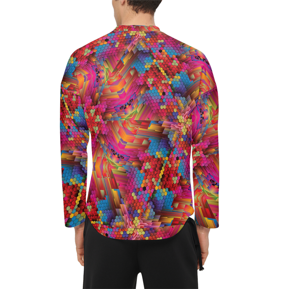 Colorful Spirals Men's Crewneck Sweatshirt - Swagger Art Store |
