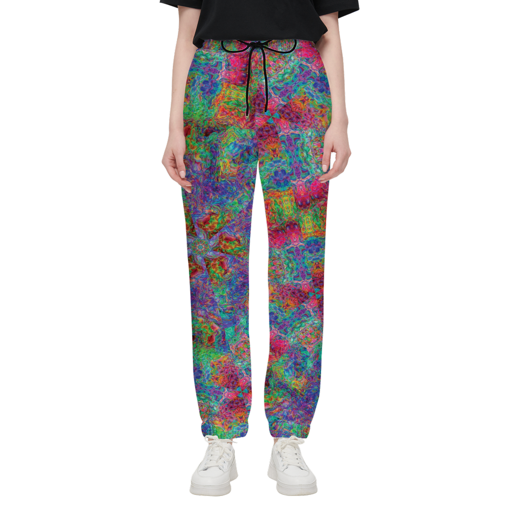 Chromatic Abstraction Unisex Casual Fit Jogging Pants - Swagger Art Store |