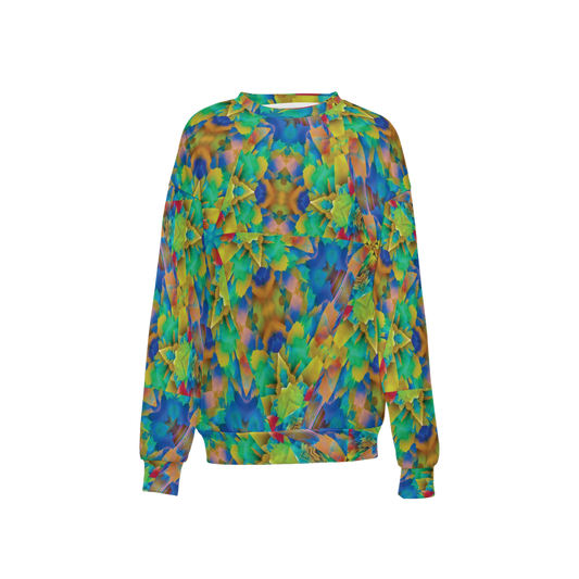 Colorful Chaos Women’s Relaxed Fit Crewneck Sweatshirt - Swagger Art Store |