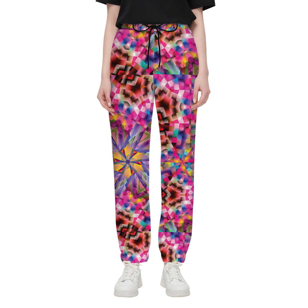 Colorful illusion Unisex Casual Fit Jogging Pants - Swagger Art Store |