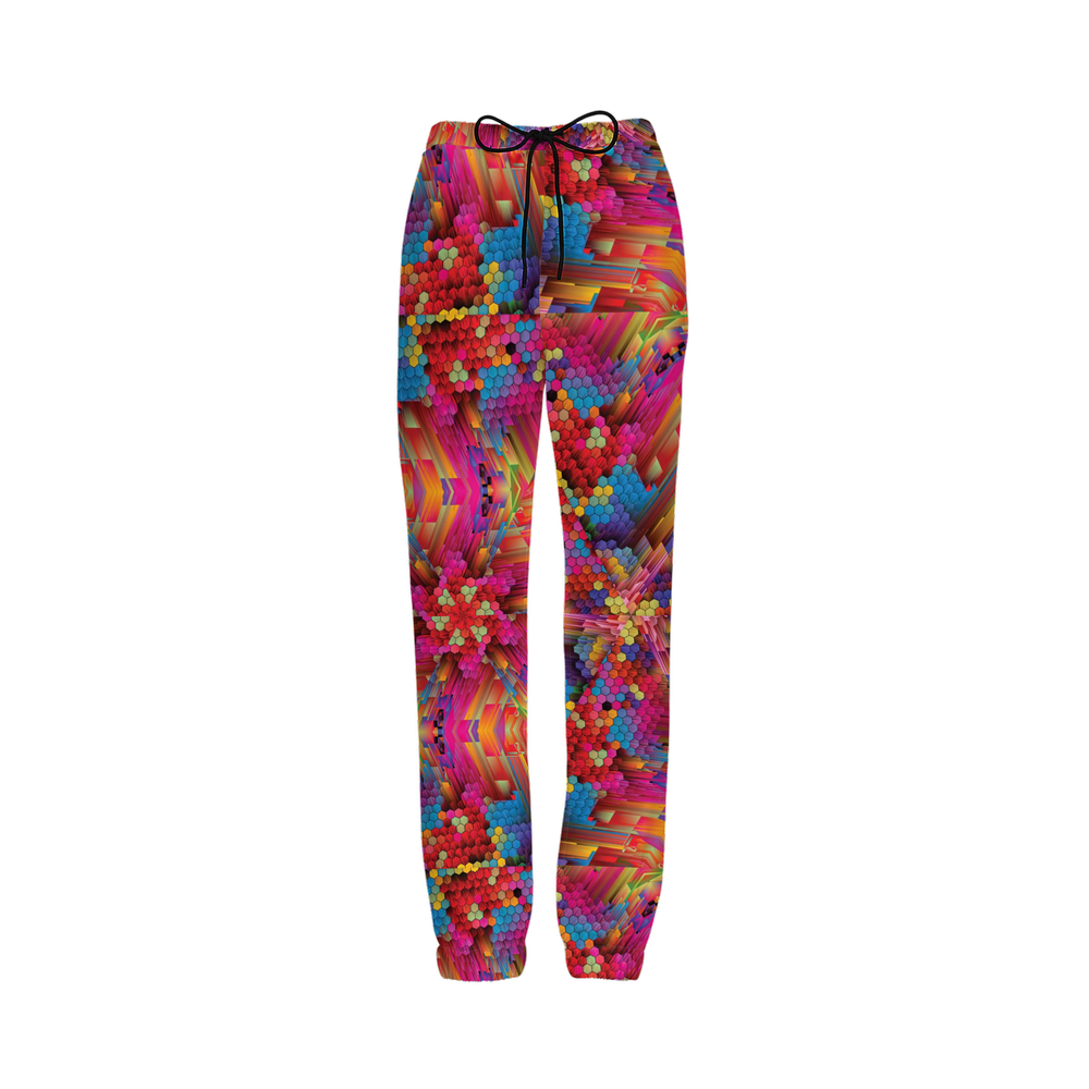 Colorful Spirals Unisex Casual Fit Jogging Pants - Swagger Art Store |